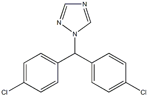 1-[Bis(4-chlorophenyl)methyl]-1H-1,2,4-triazole Struktur