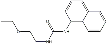 1-(2-Ethoxyethyl)-3-(1-naphtyl)urea Struktur