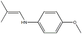 N-(4-Methoxyphenyl)-2-methyl-1-propen-1-amine Struktur