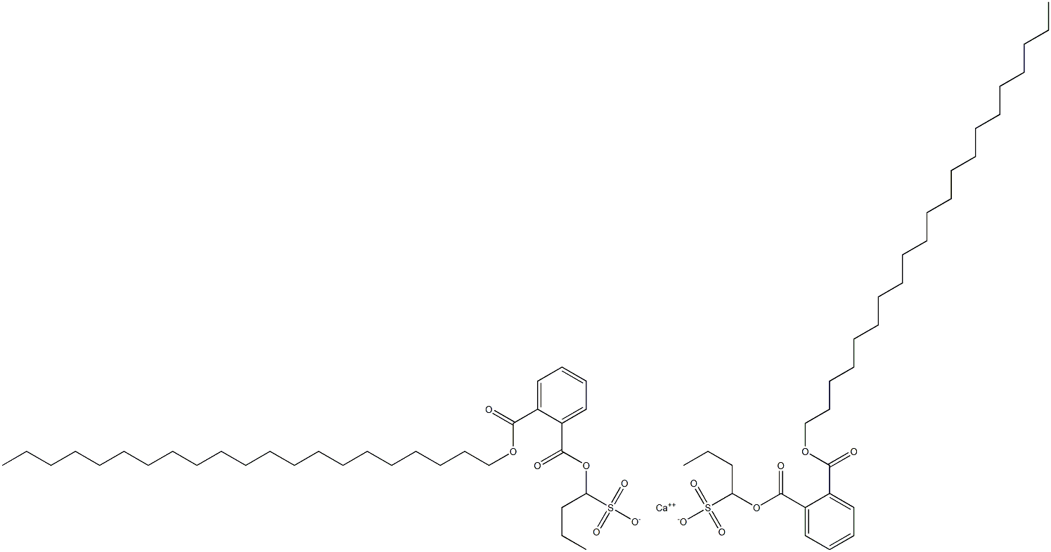 Bis[1-[(2-henicosyloxycarbonylphenyl)carbonyloxy]butane-1-sulfonic acid]calcium salt Struktur