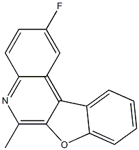 2-Fluoro-6-methylbenzofuro[2,3-c]quinoline Struktur