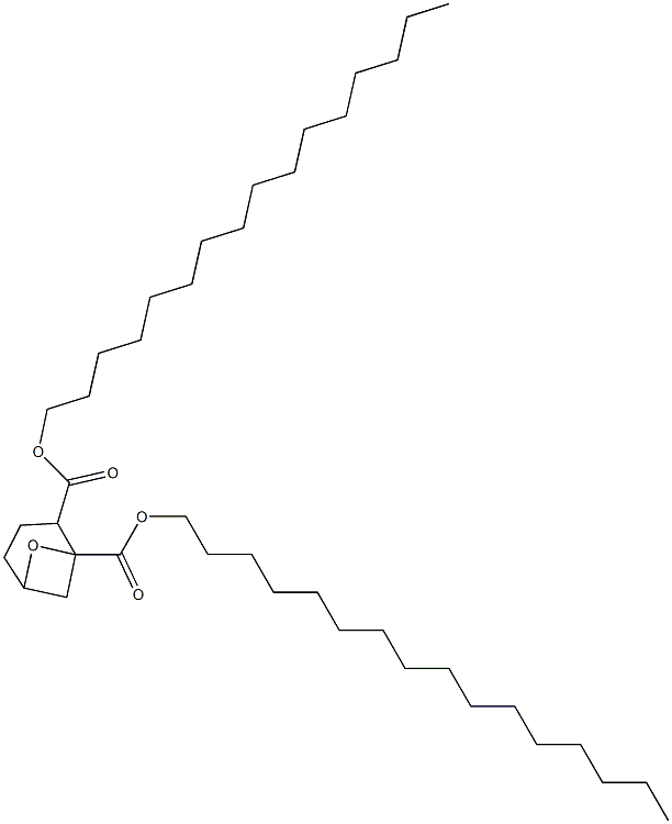 7-Oxabicyclo[3.1.1]heptane-1,2-dicarboxylic acid dihexadecyl ester Struktur