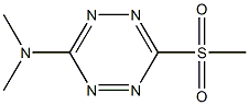 3-Dimethylamino-6-methylsulfonyl-1,2,4,5-tetrazine Struktur