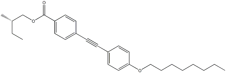 4-[(4-Octyloxyphenyl)ethynyl]benzoic acid (S)-2-methylbutyl ester Struktur