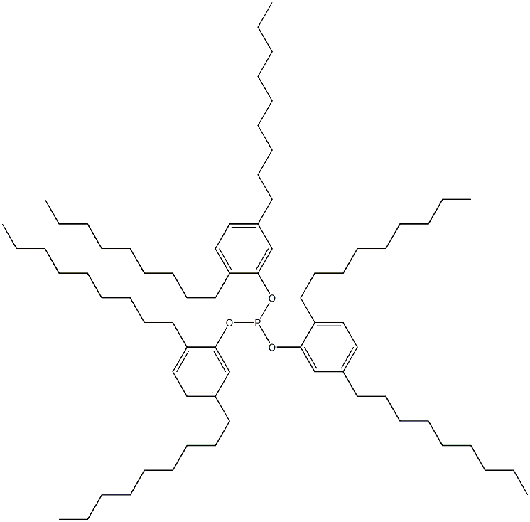 Phosphorous acid tris(2,5-dinonylphenyl) ester Struktur