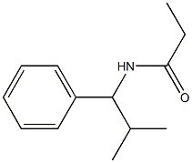 N-(1-Phenyl-2-methylpropyl)propanamide Struktur