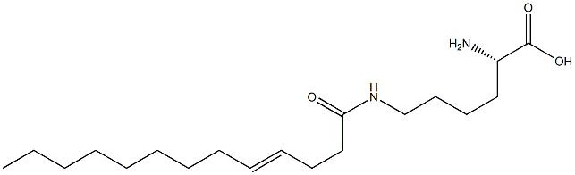 N6-(4-Tridecenoyl)lysine Struktur