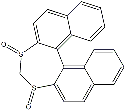 [Dinaphtho[2,1-d:1',2'-f][1,3]dithiepin]3,5-dioxide Struktur