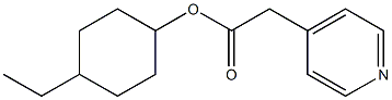 Pyridine-4-acetic acid 4-ethylcyclohexyl ester Struktur