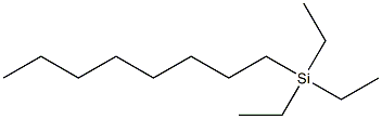 Triethyloctylsilane Struktur