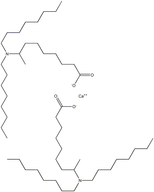 Bis[8-(dioctylamino)nonanoic acid]calcium salt Struktur