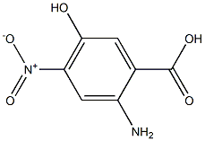 2-Amino-5-hydroxy-4-nitrobenzoic acid Struktur