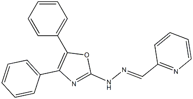 Pyridine-2-carbaldehyde (4,5-diphenyloxazol-2-yl)hydrazone Struktur