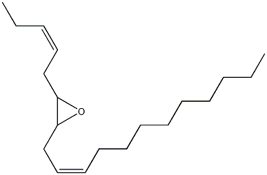 2-[(Z)-2-Dodecenyl]-3-[(Z)-2-pentenyl]oxirane Struktur