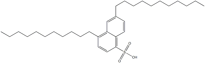 4,6-Diundecyl-1-naphthalenesulfonic acid Struktur