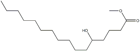 5-Hydroxyhexadecanoic acid methyl ester Struktur