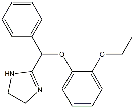 2-[(2-Ethoxyphenoxy)-(phenyl)methyl]-2-imidazoline Struktur