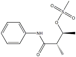 (2S,3S)-2-Methyl-3-(methylsulfonyloxy)-N-phenylbutyramide Struktur