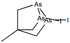 2,6-Diiodo-4-methyl-1,2,6-triarsabicyclo[2.2.1]heptane Struktur