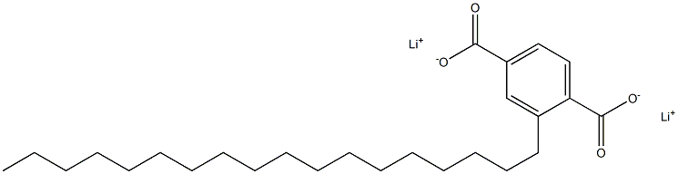 2-Octadecylterephthalic acid dilithium salt Struktur