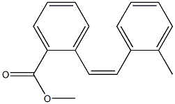 (Z)-2'-Methylstilbene-2-carboxylic acid methyl ester Struktur