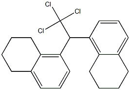 2,2-Bis(5,6,7,8-tetrahydronaphthalen-1-yl)-1,1,1-trichloroethane Struktur