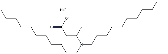 3-(Diundecylamino)butyric acid sodium salt Struktur