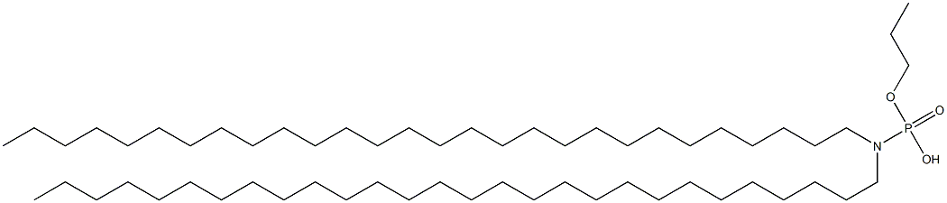 N,N-Dioctacosylamidophosphoric acid hydrogen propyl ester Struktur