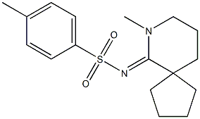 1-Methyl-2-(tosylimino)spiro[piperidine-3,1'-cyclopentane] Struktur