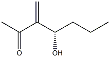 (4S)-4-Hydroxy-3-methylene-2-heptanone Struktur