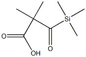 2,2-Dimethyl-3-oxo-3-trimethylsilylpropanoic acid Struktur