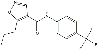 N-[4-(Trifluoromethyl)phenyl]-5-propylisoxazole-4-carboxamide Struktur