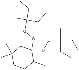 2,5,5-Trimethyl-1,1-bis(1-ethyl-1-methylpropylperoxy)cyclohexane Struktur