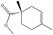 (S)-1,4-Dimethyl-3-cyclohexene-1-carboxylic acid methyl ester Struktur