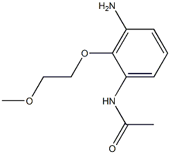 3'-Amino-2'-(2-methoxyethoxy)acetanilide Struktur