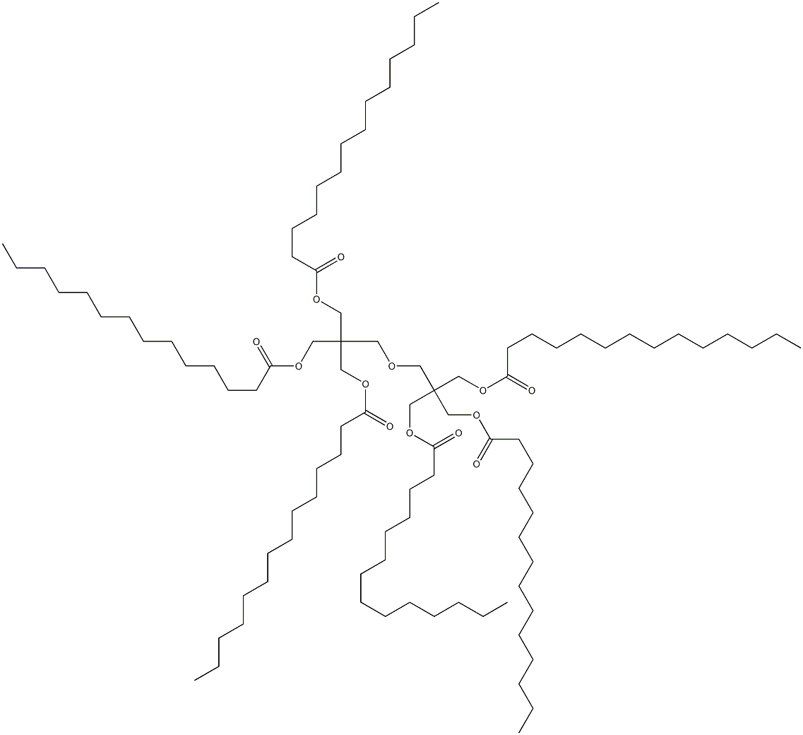 2,2'-[Oxybis(methylene)]bis[2-[(myristoyloxy)methyl]-1,3-propanediol dimyristate] Struktur