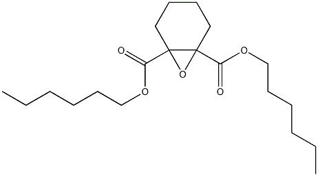 7-Oxabicyclo[4.1.0]heptane-1,6-dicarboxylic acid dihexyl ester Struktur