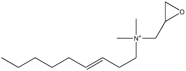 N,N-Dimethyl-N-(3-nonenyl)-2-oxiranemethanaminium Struktur