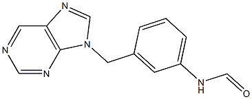 N-[3-[[9H-Purin-9-yl]methyl]phenyl]formamide Struktur