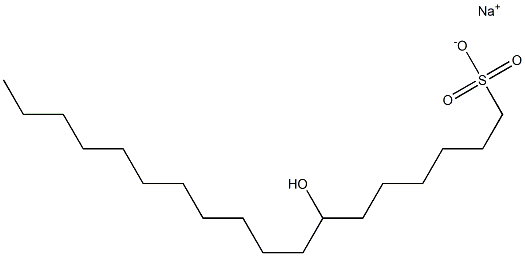 7-Hydroxyoctadecane-1-sulfonic acid sodium salt Struktur