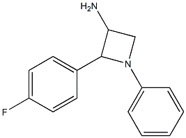 2-(4-Fluorophenyl)-1-phenyl-3-azetidinamine Struktur