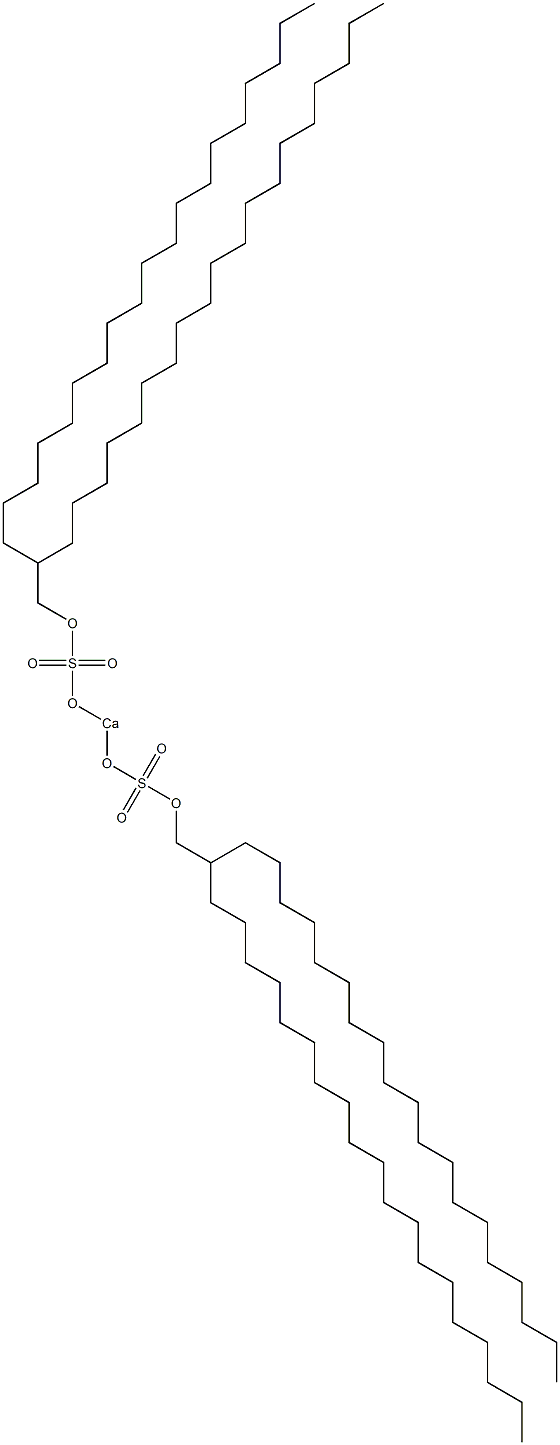 Bis(2-nonadecylhenicosyloxysulfonyloxy)calcium Struktur