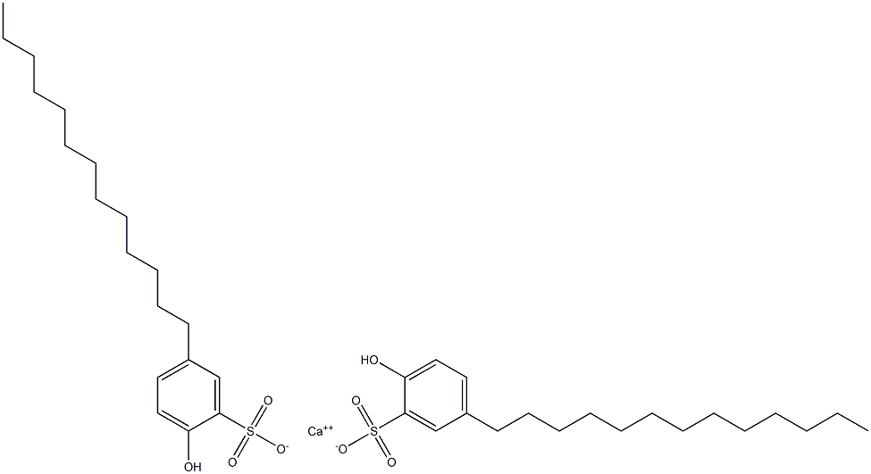 Bis(2-hydroxy-5-tridecylbenzenesulfonic acid)calcium salt Struktur