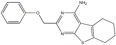 4-Amino-5,6,7,8-tetrahydro-2-phenoxymethyl[1]benzothieno[2,3-d]pyrimidine Struktur