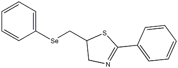 2-Phenyl-5-(phenylselenomethyl)-2-thiazoline Struktur