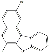 2-Bromo-6-methylbenzofuro[2,3-c]quinoline Struktur