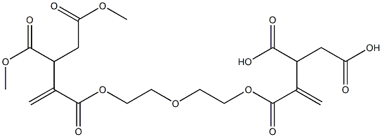 3,3'-[Oxybisethylenebis(oxycarbonyl)]bis(3-butene-1,2-dicarboxylic acid dimethyl) ester Struktur