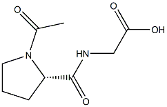 N-(N-Acetyl-L-prolyl)glycine Struktur