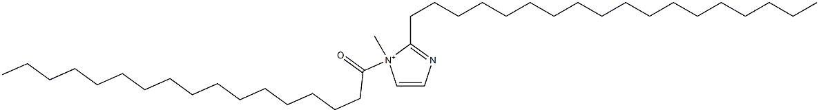 1-Methyl-2-octadecyl-1-heptadecanoyl-1H-imidazol-1-ium Struktur