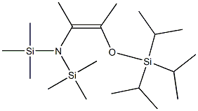 (Z)-2-[Bis(trimethylsilyl)amino]-3-[triisopropylsilyloxy]-2-butene Struktur